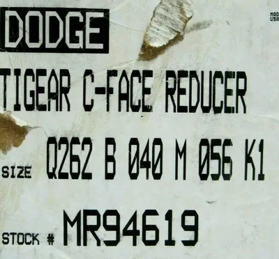 NEW DODGE Q262-B-040-M-056-K1 GEAR REDUCER Q262B040M056K1 MR94619