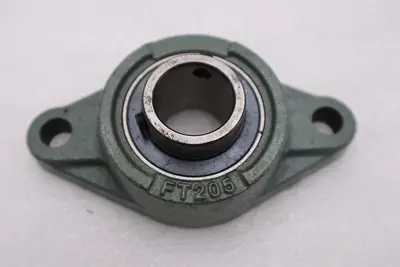 LOT OF 2 - PEER FT205 /UC205-16 2-Bolt Flage Mount Bearing STOCK H1025A