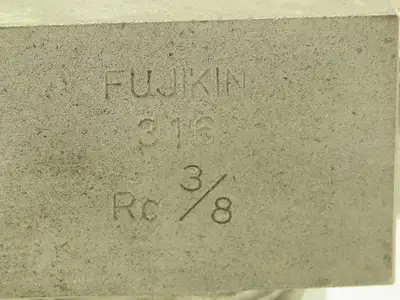 Fujikin FUFT-115C-70 Stainless Inline Filter 70 Micron Rc 3/8 Fine Series Pure