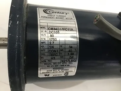 A.O Smith Variable Speed DC Motor 34357352124-0A RPM 1725