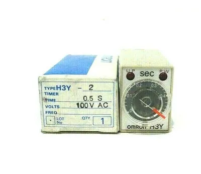 LOT OF 6 OMRON H3Y-2 TIME RELAY 0.5 S H3Y2