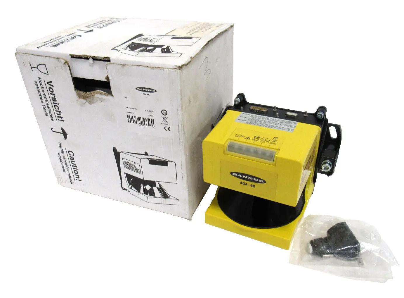 NEW BANNER AG4-6E SAFETY LASER SCANNER AG46E 12526