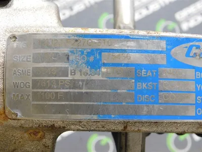 1.5" Conval 13U2J-F227G-5T07 Globe Valve 7613 PSI WOG 1/2" Orif. F22 Body Used