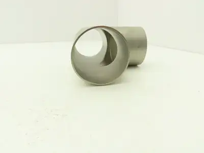 2-1/2" OD Tee Butt Weld Adapter Stainless Steel Tumble Finish A = 3 Lot of 4