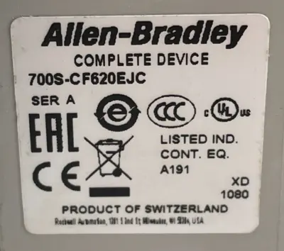 USED ALLEN BRADLEY 700S-CF620EJC SAFETY RELAY 700SCF620EJC