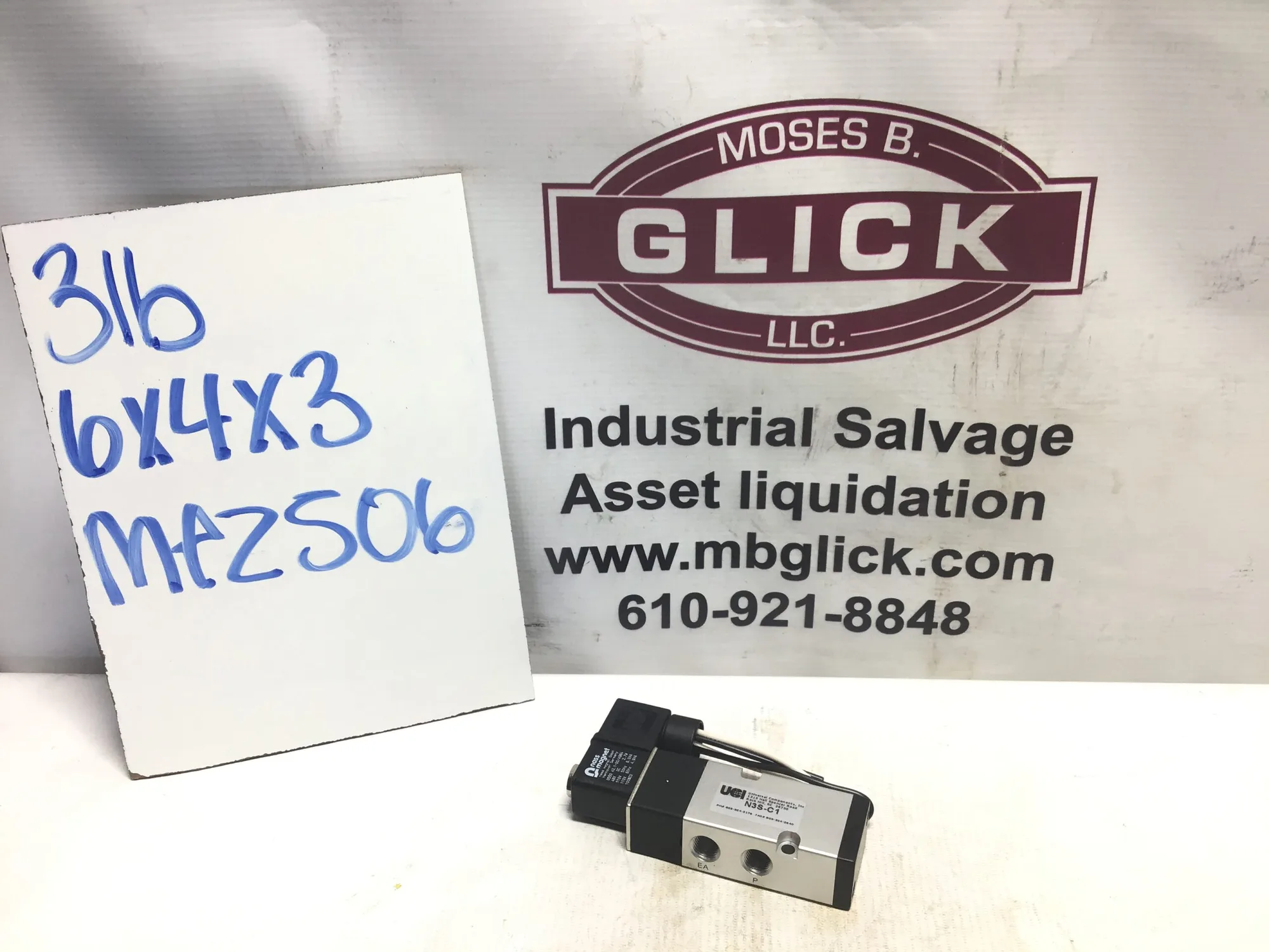 NEW UNIVERSAL COMPONENTS SOLENOID VALVE N3S-C1