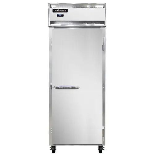 Continental 1RENSS 28 1/2" One Section Reach In Refrigerator, (1) Right Hinge Solid Door, 115v
