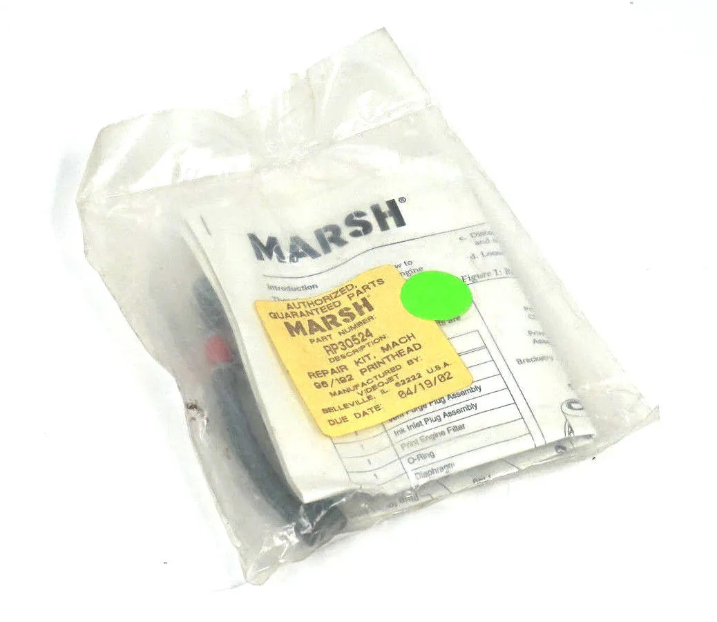 NEW MARSH RP30524 MACH REPAIR KIT FOR VIDEOJET 96/192 PRINTHEAD