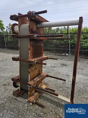 USED Superchanger 443.3 Sq Ft Tranter Superchanger Plate Heat Exchanger, 100#
