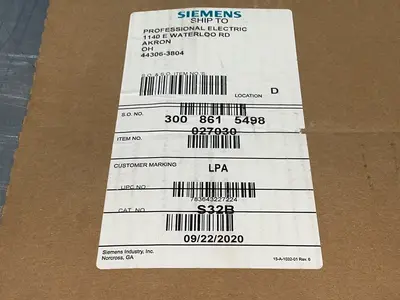New | in-Stock SIEMENS S32B Misc Electrical & Power Parts Ohio US | HGR 24 #1280601