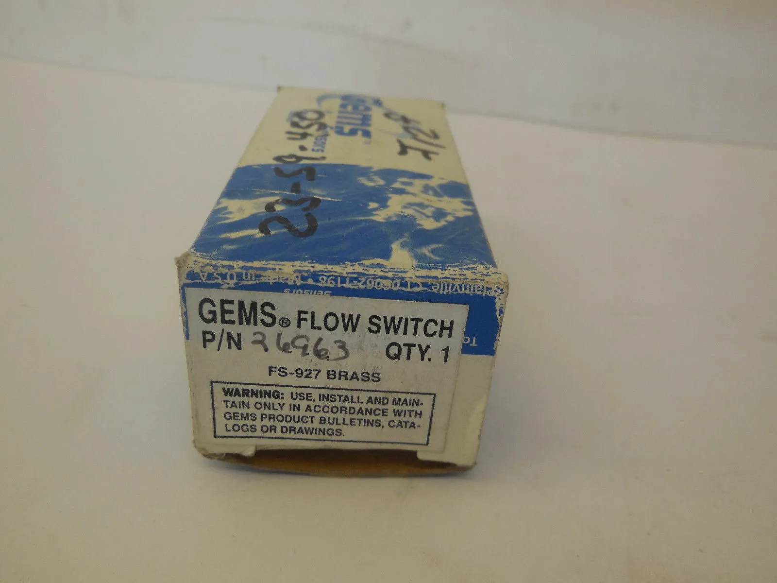 NEW GEMS FS-927 FLOW SWITCH 26963 FS927