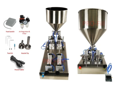 Jet Models Double Head (Air Only / Pneumatic) - Piston Filler Machine
