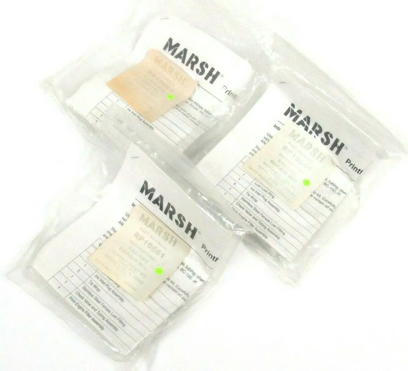 3 NEW MARSH RP19661 REPAIR KITS