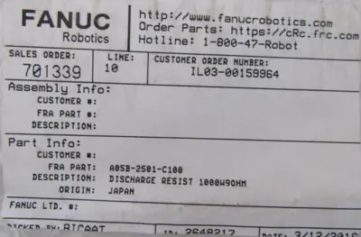 NEW FANUC A06B-6107-C903 DISCHARGE UNIT A05B-2501-C100 A06B6107C903