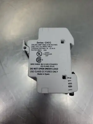 Used Bussmann CHCC3D 3-Slot Fuse Holder, 30A, 600V Fuse Accessories | Palmetto Automation #1155806