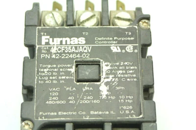 Used Furnas 42CF35AJAQV PLC Contactors California US | Davliegogo LLC #1706505