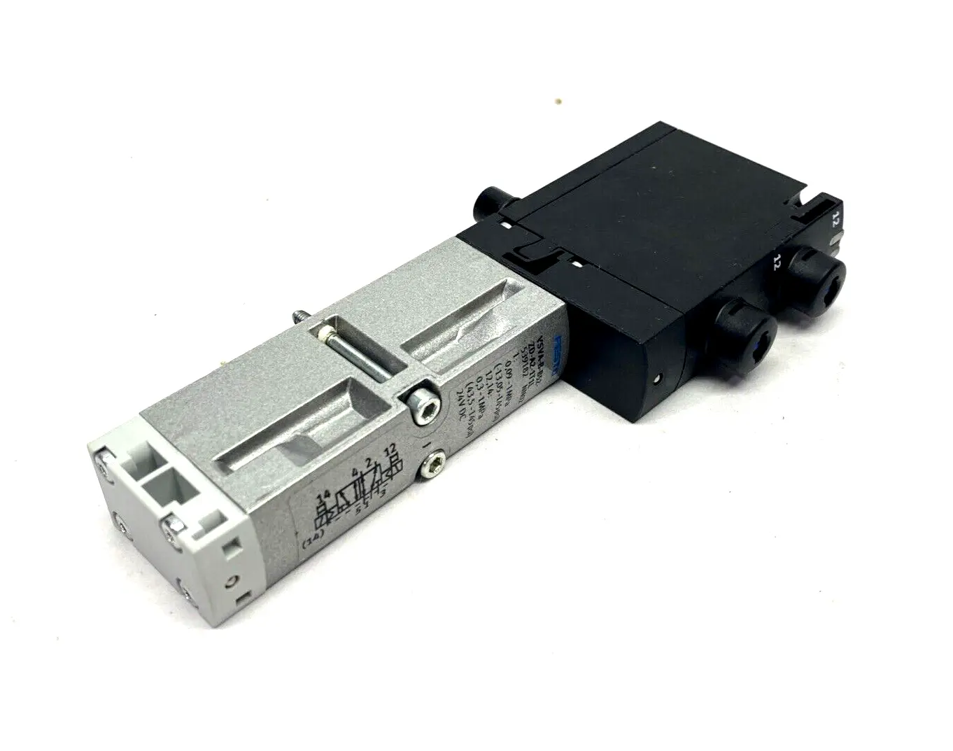 539182, VSVA-B-B52-ZD-A2-1T1L | Festo VSVA-B-B52-ZD-A2-1T1L Air Solenoid Valve 5/2 Bistable 539182 - Used