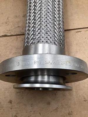 KOF 3″ Stainless Steel Braided Hose 150# Flanged Ends; B16 SA/A12F316 -NOS