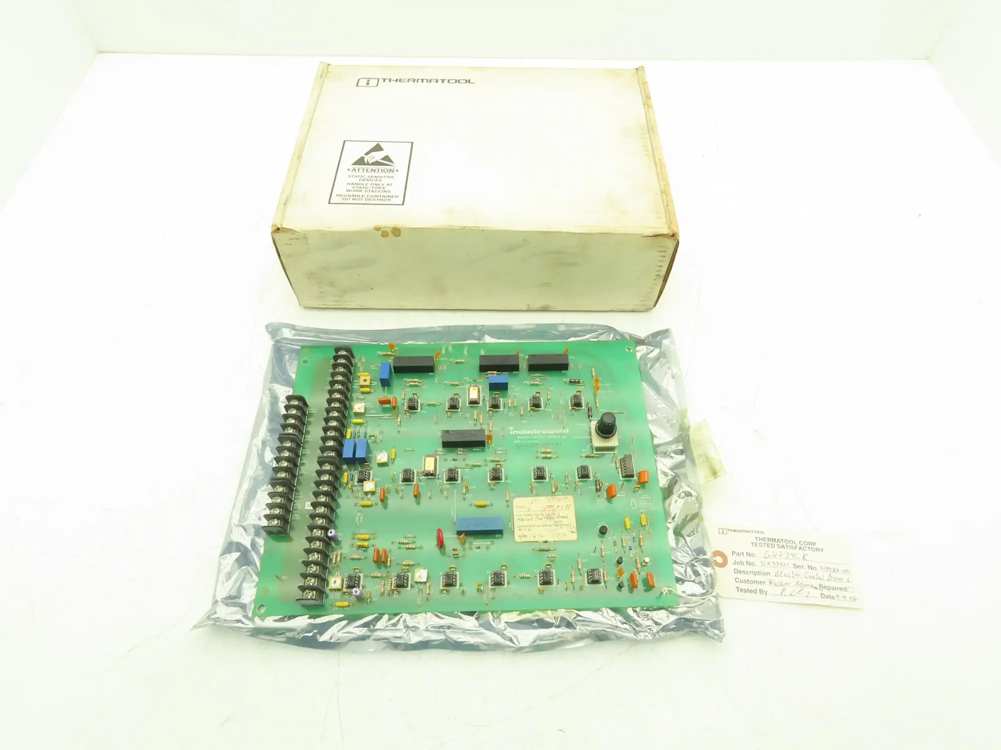 Inductroweld 0123456789 G6274CR Master Control Printed Circuit Board PCB