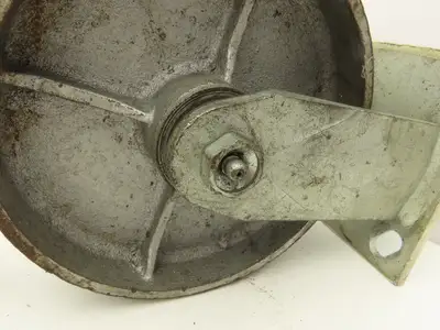 6" Caster Wheels Cast Iron Set of (4) 2-Swivel w Lock & (2)-Fixed Lot of 4