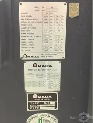 Used 1993 AMADA RG-50 Press Brakes Arizona US | KD Machinery #1413048