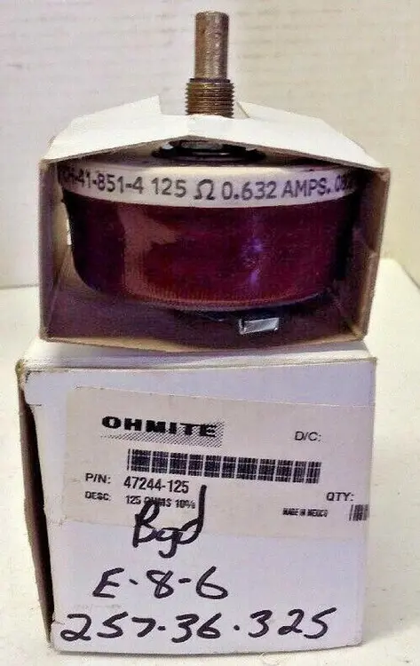 New | in-Stock OHMITE 47244-125 Miscellaneous Equipment (Electrical & Power) | Surplus Asset Holdings #1188710