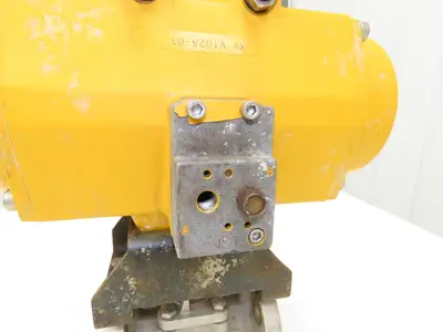 Tufline 0367 1" Flanged 300 Stainless Plug Valve Pneumatic Actuator & Positioner