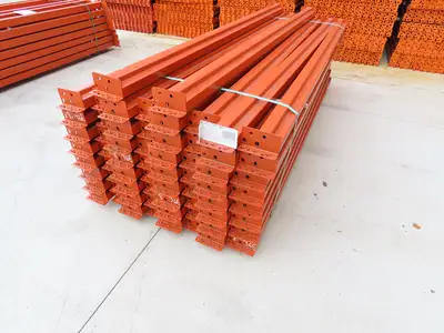 Interlake 96"x 3-1/2" Teardrop Pallet Racking Rack Step Beam Crossmember 4170Lb