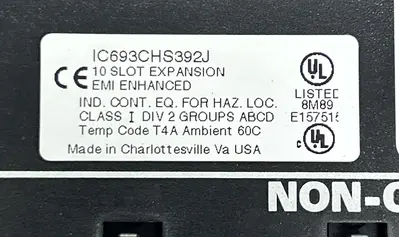 USED GE FANUC IC693CHS392J