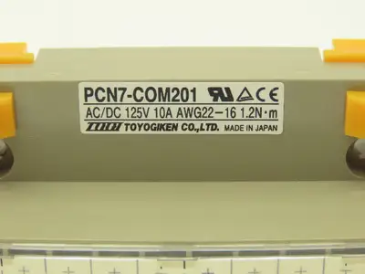 Toyogiken PCN7-COM201 Terminal Block Connector 20-Pin 125V 10A