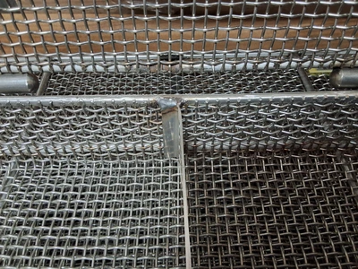 STAINLESS STEEL WIRE MESH PCB INLINE WASH BASKET