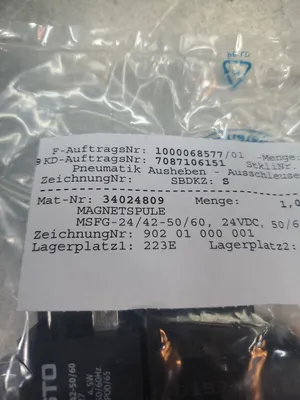 FESTO MSFG-24/42-50/60 (34024809) 24VDC Module. 6-E