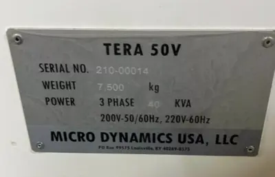 2019 MICRO DYNAMICS TERA 50V Vertical Machining Centers | Machine Tool Emporium (4)