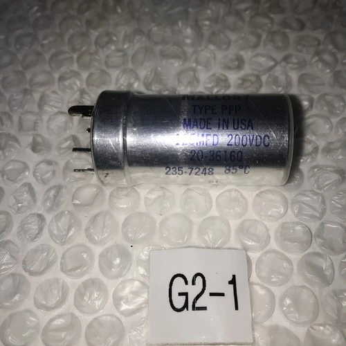 * New Mallory 235-7248 125MFD 200VDC Capacitor 20-36160 #