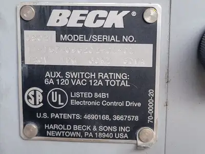 USED BECK 11-157-096202-01-01