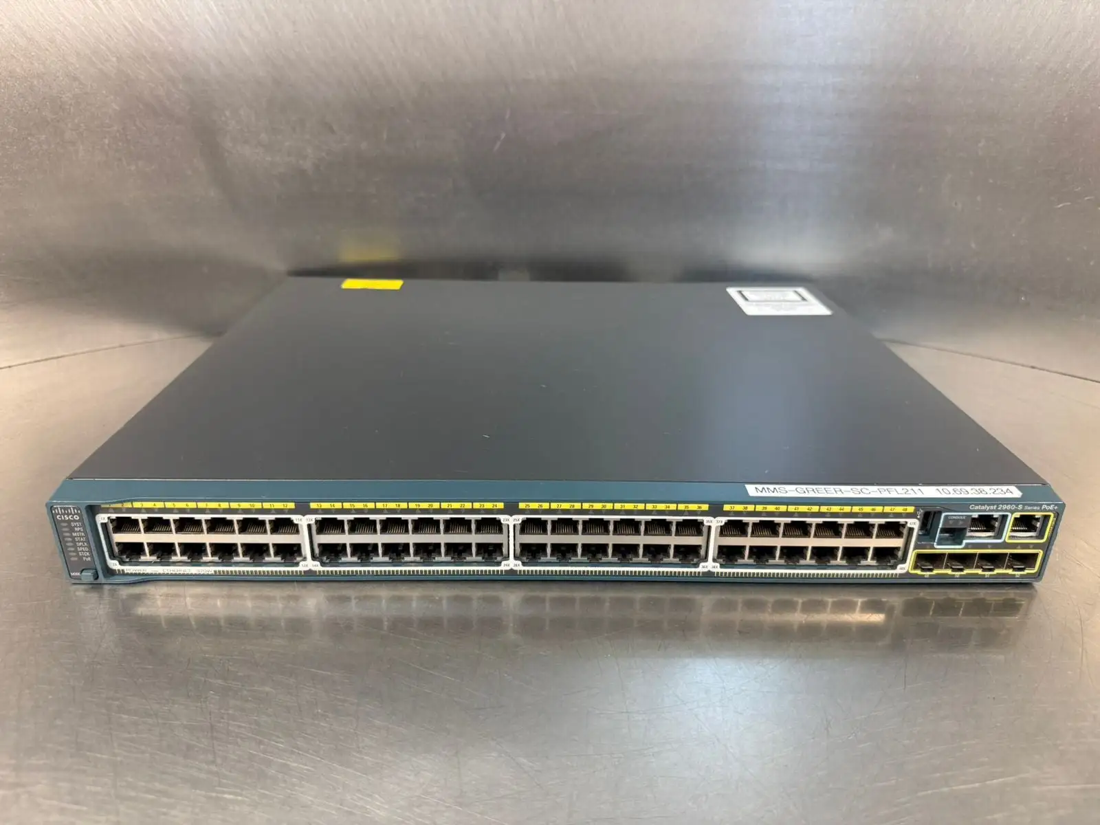Cisco WS-C2960S-48LPS-L 48 Ports PoE+ 100-240V~8-4A 50-60Hz (11.5.4)