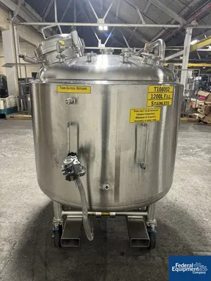 USED Precision 1,200 Liter Precision Stainless Reactor, 316L S/S, 45/100#