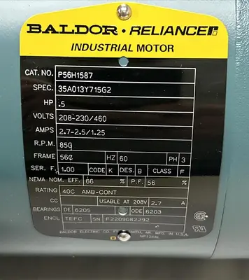 New | in-Stock BALDOR P56H1587 Industrial Controls | Surplus Asset Holdings #1220663