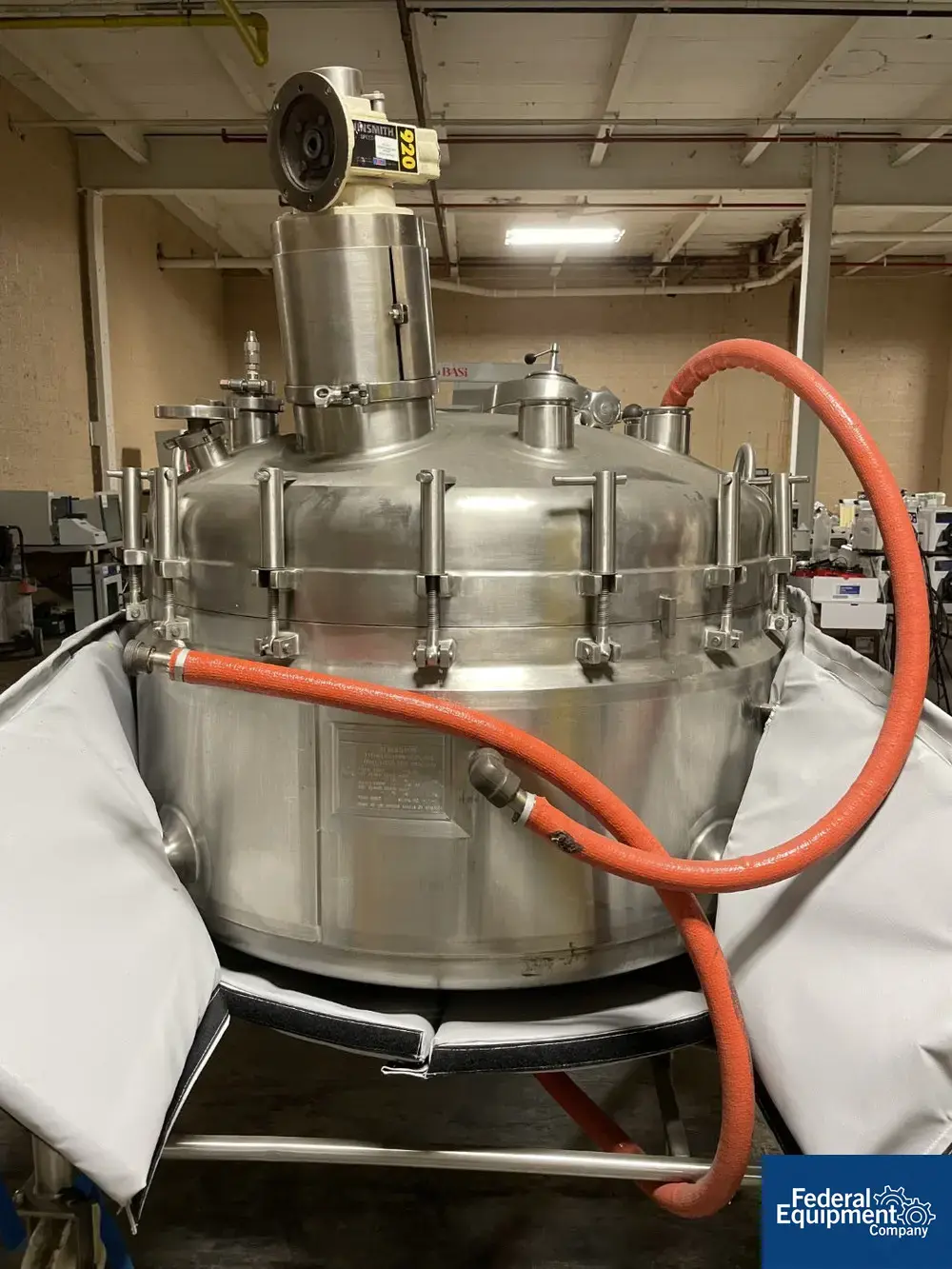 USED Feldmeier 100 Gal Feldmeier Reactor, 316L S/S, 30/140#