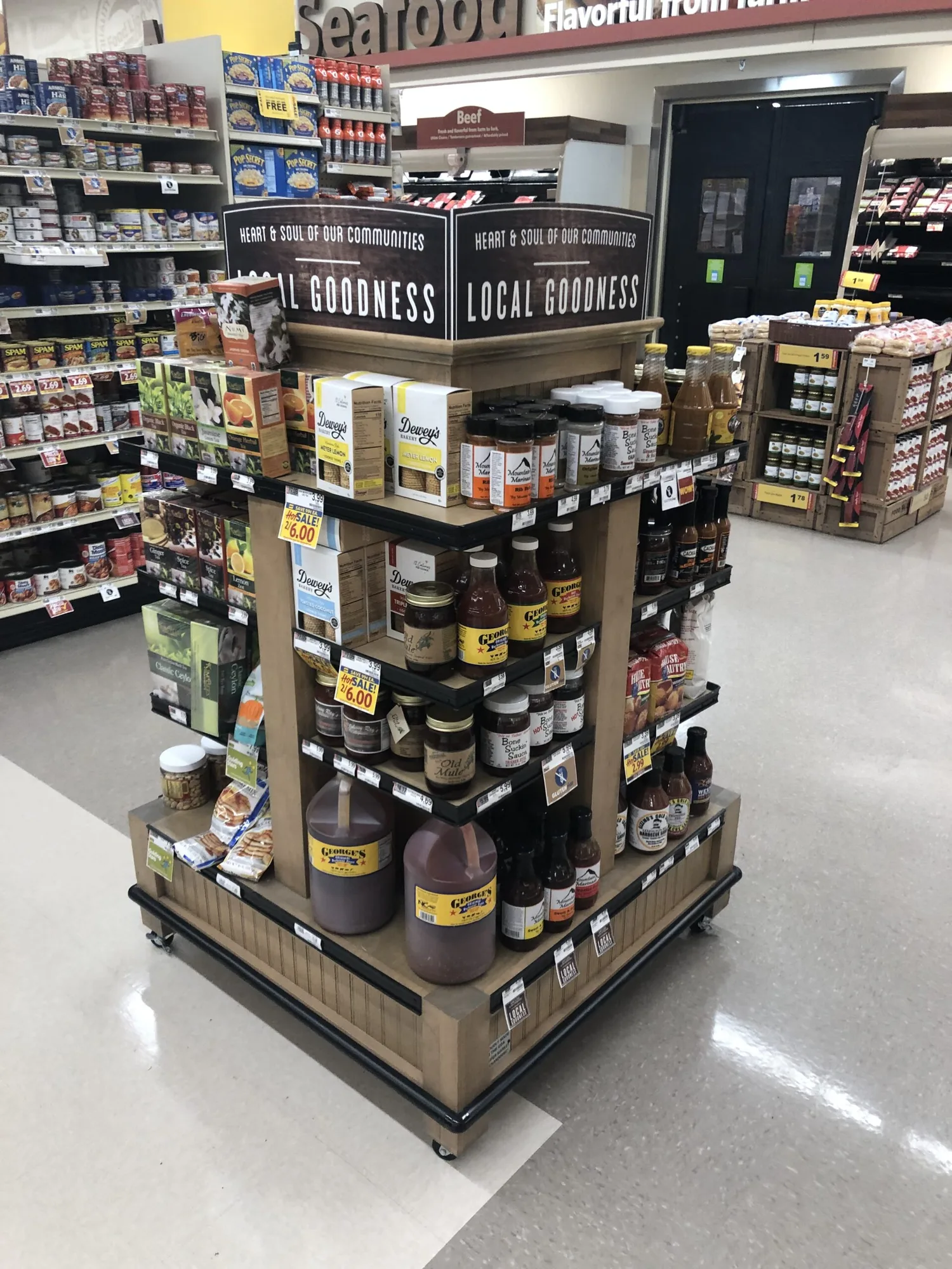 3’x3′ General product mobile merchandiser