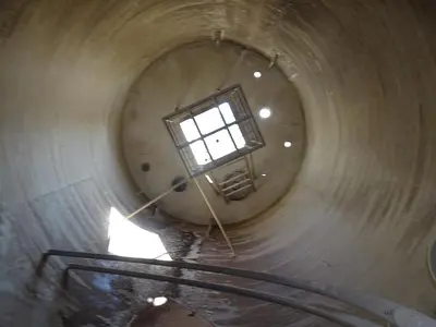 Silo, 1,750 CF, 12' X 15', Cone Bottom, Dust Collector, #S742417