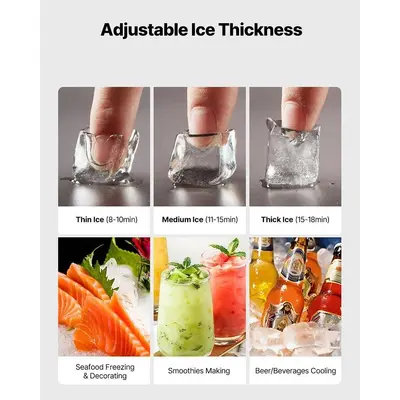 260LB ICE CUBE MACHINE HEAD - WARRANTY - BRAND NEW