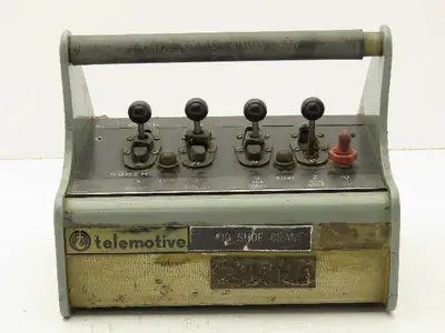 Telemotive RC-E3600 Vintage Crane Control Remote 4 Lever 2 Button 2 Switches