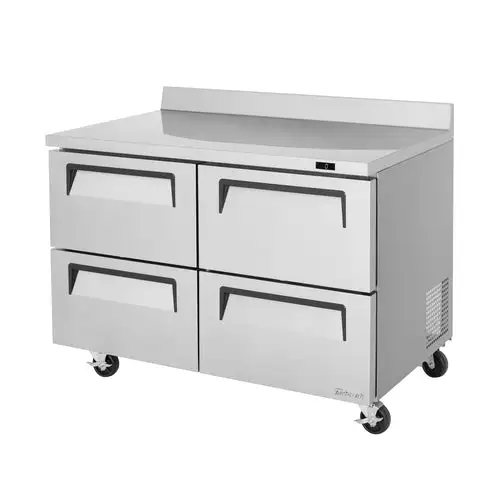 Turbo Air TWF-48SD-D4-N 48 1/4" W Worktop Freezer w/ (2) Sections & (4) Drawers, 115v