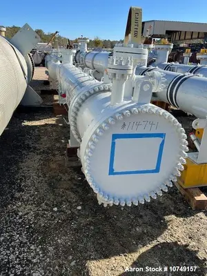 Fabsco Shell & Tube Heat Exchanger, 284 Sq Ft, Duplex Stainless Tubes, Carbon Steel Shell