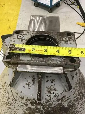 USED METAL FABRICATOR HOPPER