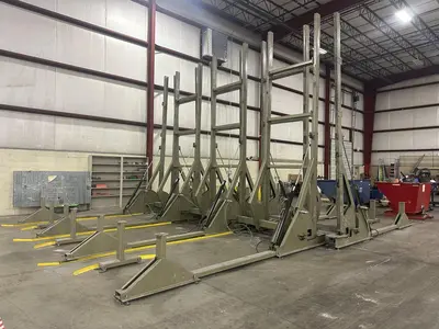 20' X 20' TRIAD HYDRAULIC TILT & FLIP OVER TABLE: FOR PREFAB WALLS OR PANELS: STOCK #22685