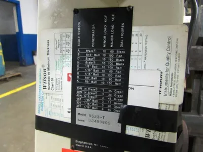 Used ROCKFORD B523-T Hardness Testers New Jersey US | National Machinery Exchange #1500459