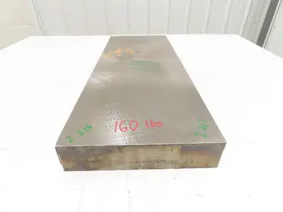 Mild Carbon Steel Flat Ground Stock 2.21" x 9-3/4" x 26-1/4"  160Lbs