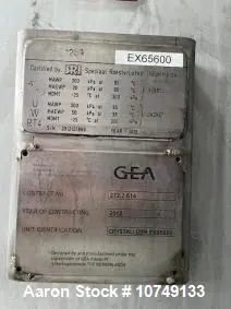 Used 1st Stage Crystallizer – 3,000 Gallon, 304L Stainless Steel, Jacketed, Agitated